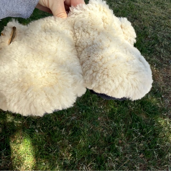 Birkenstock Boston Big Buckle Shearling - Teddy‎ Eggshell 39 EU, 8 US Women’s - Picture 9 of 12